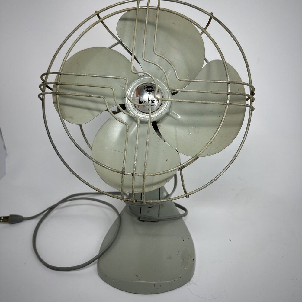 Vintage Gray Table Fan - Gray